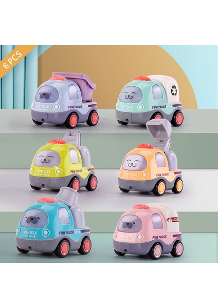 6 Adet/takım Çocuk Sevimli Model Araba 1:64 Şehir Küçük Mühendislik Plastik Araç Çocuklar 12 Ay Eğitim Oyunu Araba Oyuncak Çocuk Hediyeler Için (Yurt Dışından) fiyatları