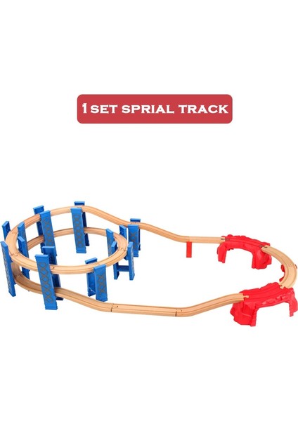 Ahşap Demiryolu Rayları Plastik Spiral Yörünge Her Türlü Köprü Iskelesi Aksesuarları Thomas Biro Için Uygun Tüm Markalar Ahşap Raylar Oyuncaklar (Yurt Dışından)