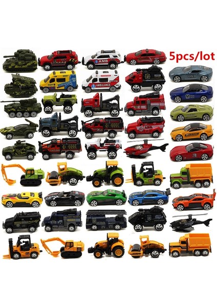 5cs/lot 1:64 Alaşım Model Araba Takım Elbise Ordu Şehir Itfaiye Çocuk Oyuncak Araba Çocuklar Için (Yurt Dışından) modelleri