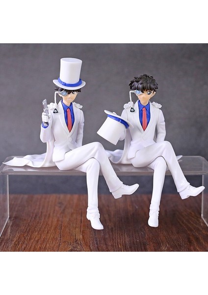 Sihirli Kaito Kiddo Kid Phantom Hırsız Pvc Şekil Modeli Koleksiyonu Oyuncak (Yurt Dışından) modelleri