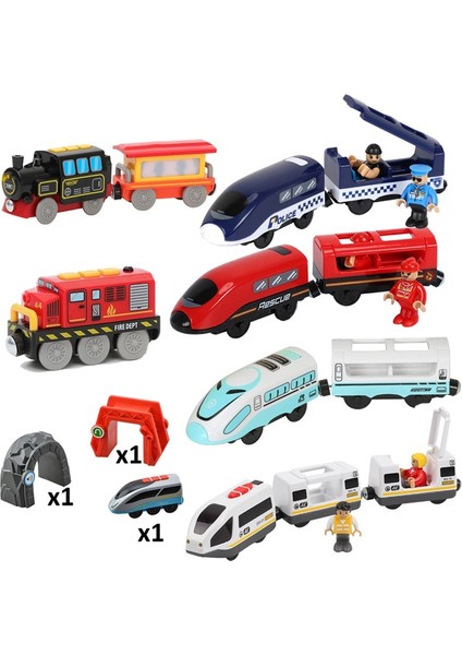 Rc Elektrikli Tren Oyuncakları Ahşap Demiryolu Rayları ile Bağlantılı Lokomotif Manyetik Tren Oyuncak Araba Marka Ahşap Parçalar Için Uygun (Yurt Dışından) fırsatları