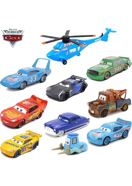 Disney Pixar Arabalar 2 Yıldırım Mcqueen Kral Civciv Hicks 1:55 Metal Alaşım Döküm Çocuk Oyuncak Arabalar En Iyi Yılbaşı Hediyeleri (Yurt Dışından)