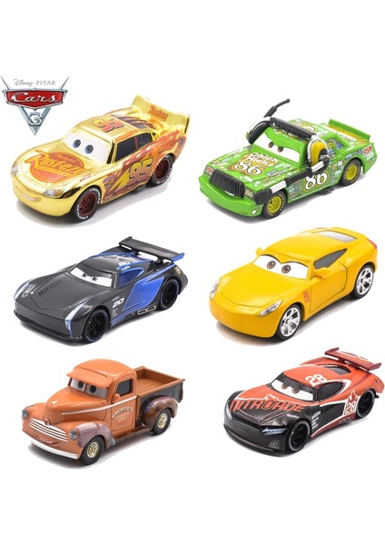 Disney Pixar Arabalar 3 2 Metal Döküm Araba Oyuncak Siyah Fırtına Jackson Yıldırım Mcqueen Kamyon Modeli Çocuk Araba Oyuncaklar Noel Hediyesi (Yurt Dışından) modelleri