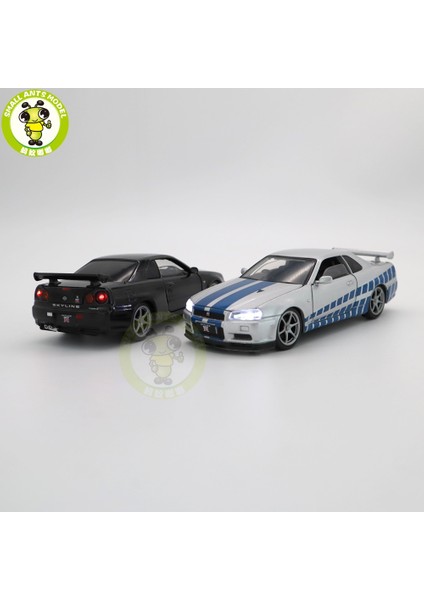 1/32 Gt R R34 Araba Yarışı Jkm Pres Döküm Model Araba Oyuncaklar Çocuk Erkek Kız Hediyeler Ses Aydınlatma (Yurt Dışından) fırsatları