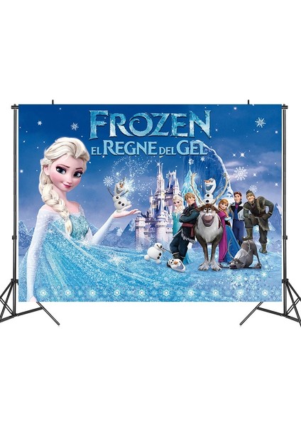 Orijinal Disney Prenses Dondurulmuş 2 Mutlu Doğum Günü Partisi Süslemeleri Arka Plan Bez Anime Figürleri Karikatür Tema Çocuk Oyuncakları Hediyeler (Yurt Dışından) modelleri