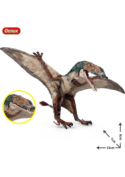 Oenux Orijinal Tarih Öncesi Jurassic Pterosauria T-Rex Aksiyon Figürleri Pvc Vahşi Dinozorlar Dünya Modeli Koleksiyonu Oyuncak Çocuklar Hediye (Yurt Dışından) fırsatları