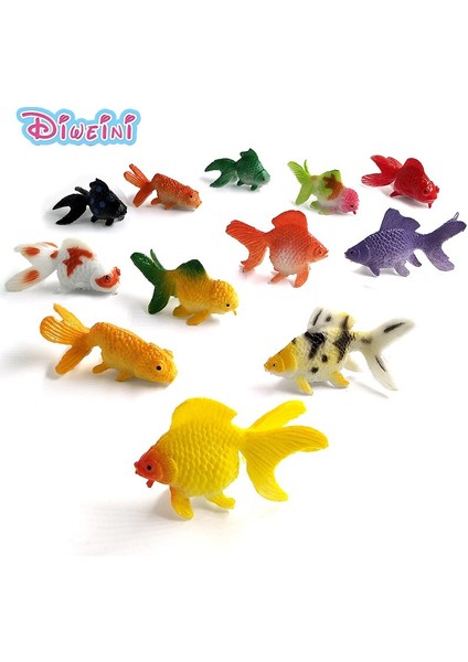 12 Adet Küçük Kawaii Okyanus Balığı Japon Balığı Hayvan Modeli Aksiyon Figürü Diy Doğum Günü Pastası Dekorasyon Seti Oyuncaklar Heykelcik Hediye Çocuklar Için (Yurt Dışından) fırsatları