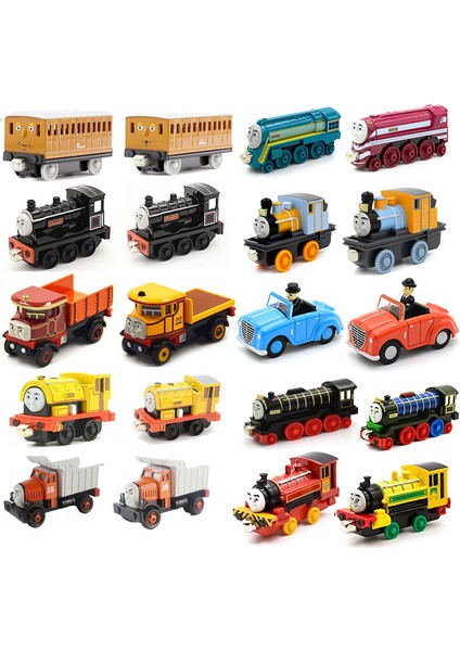 Thomas ve Arkadaşları Trenler Modeli Kombinasyonu Set Metal Manyetik Demiryolu Araba Christance Hediye Oyuncaklar Çocuklar Için (Yurt Dışından)