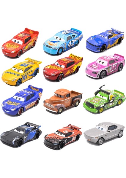 Disney Pixar Arabalar 3 Yıldırım Mcqueen Jackson Fırtına Ramirez Smokey 1:55 Metal Döküm Araç Modeli Oyuncaklar Çocuklar Çocuk Araba Oyuncak Hediye (Yurt Dışından)