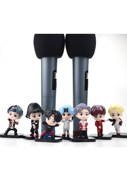 7 Adet/takım Bangtan Boys Grupları Model Oyuncaklar Kpop Yıldız Üst Grup Ordu Pvc Anahtarlık Aksiyon Figürleri Anahtarlık Bt Çocuk (Yurt Dışından)