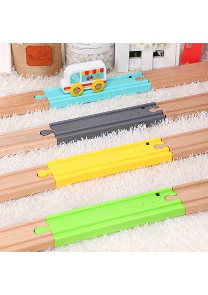 Yeni 4 Renkli Uzun Düz Dokunmatik Mekanizma Düğmesi Elektrikli Sesli Tren Rayları Ahşap Tren Raylarıyla Uyumlu Thom Olarak Biro Yuvası (Yurt Dışından) fırsatları