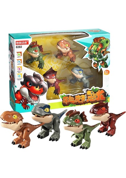 Jurassic Park Dinozorlar Parmak Aksiyon Figürü Sevimli Dino Dönüşümü Robot Çocuk Boys Için Noel Hediyeleri Oyuncaklar Tyrannosaurus Rex (Yurt Dışından) modelleri