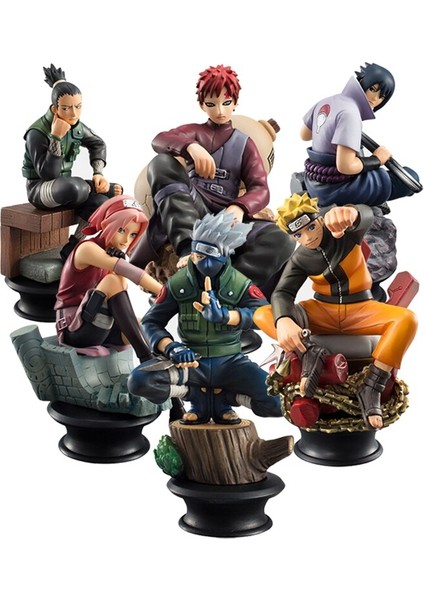 Mandai Anime Naruto Heykelcik Modeli 7 cm Sasuke Gaara Kakashi Haruno Sakura Aksiyon Figürleri Heykeli Koleksiyon Oyuncaklar (Yurt Dışından) modelleri