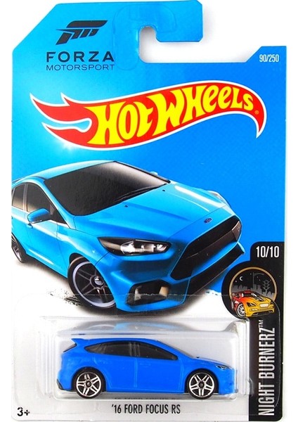 Hot Wheels 1:64 Araba Ford Focus Rs Forza Motorsport Collector Edition Metal Döküm Model Arabalar Çocuk Oyuncakları Hediye (Yurt Dışından)