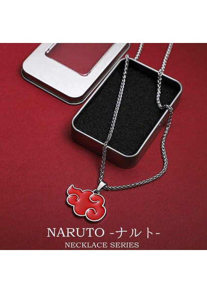 Eylem Akatsuki Amblemi Kolye Oyuncaklar Çocuklar Için Cos Kayıp-Nin Itachi Uchiha Aksesuarları Metal Kırmızı Bulut Kolye Koleksiyon (Yurt Dışından)