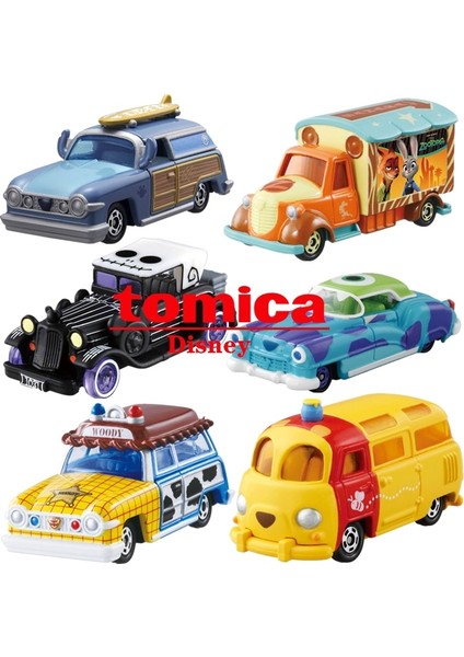 Takara Tomy Tomica Disney Serisi Anime Figürü Araba Woody Alien Buzz Lightyear Pop Döküm Bebek Oyuncakları Komik Çocuklar Biblo (Yurt Dışından)