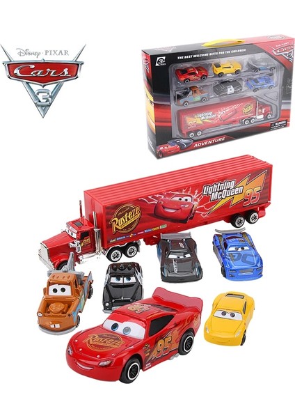Orijinal Disney Pixar Araba 3 Yıldırım Mcqueen Jackson Fırtına Mack Amca Kamyon Seti 1:55 Döküm Metal Araba Modeli Oyuncak Noel Hediyesi (Yurt Dışından) fırsatları