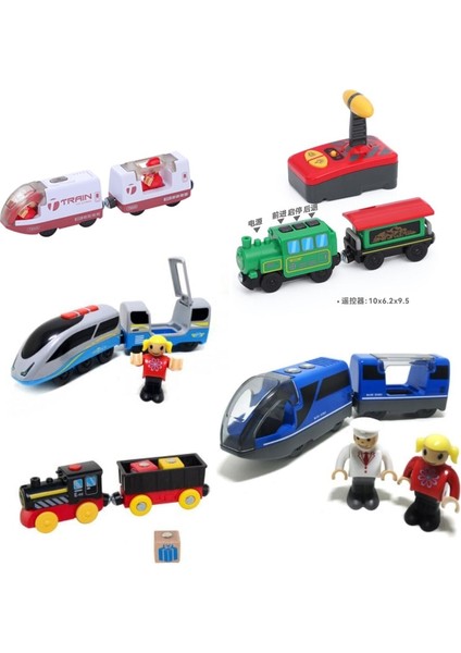 Uzaktan Kumandalı Elektrikli Tren 2 Bölüm Manyetik Bağlantı Uyumlu Oyuncak Araba Ahşap Parça Beyaz Kırmızı Harmony Tren (Yurt Dışından) modelleri