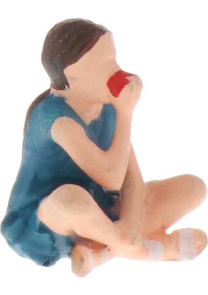 Oturan Çömelme Şekil 1:64 Boyalı Insanlar Minyatür Sahneler Heykelcik Bebek (Yurt Dışından)