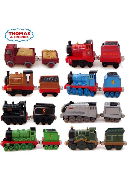 14 Stilleri Thomas ve Arkadaşları Lokomotif ve Tüm Tren Kabin Thomas James Percy Spencer Modeli 1:43 Oyuncaklar Alaşım Manyetik Lokomotif (Yurt Dışından)