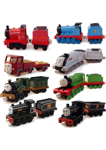 14 Stilleri Thomas ve Arkadaşları Lokomotif ve Tüm Tren Kabin Thomas James Percy Spencer Modeli 1:43 Oyuncaklar Alaşım Manyetik Lokomotif (Yurt Dışından)