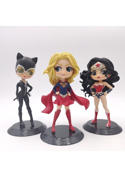 14CM Film Wonder Kadın Qposket Harley Quinn Joker Aksiyon Figürü Oyuncakları Supergirl Koleksiyon Heykelcik Modeli Hediyeler Çocuk Oyuncakları (Yurt Dışından)