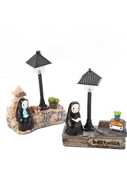 Anime Totoro No Man Studio Ghibli Ruhların Kaçışı No Man Figürleri Oyuncak LED Gece Lambası Oyuncak Şekilli Kalıp Oyuncak Çocuklar Hediye (Yurt Dışından)