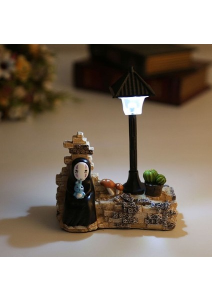 Anime Totoro No Man Studio Ghibli Ruhların Kaçışı No Man Figürleri Oyuncak LED Gece Lambası Oyuncak Şekilli Kalıp Oyuncak Çocuklar Hediye (Yurt Dışından)