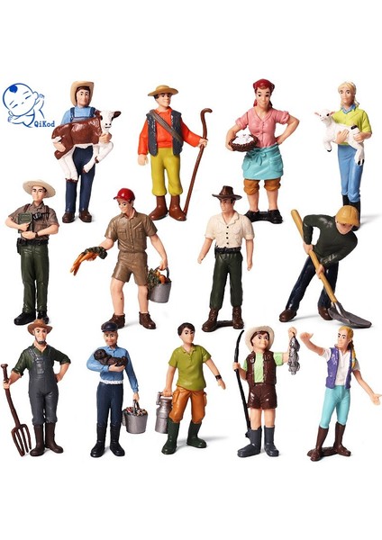 Sıcak 1:25 Ölçekli Çiftlik Insan Figürü Işçi Çiftçi Aksiyon Figürü Pvc Insanlar Modeli Heykelcik Dekor Aksesuarları Oyuncaklar Çocuklar Için Hediye (Yurt Dışından)