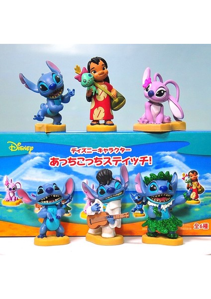 1 Adet Seçebilirsiniz Kör Kutu Disney Anime Karikatür Lilo ve Stitch Melek Kawaii Mini Pvc Şekil Q Verison Bebek Oyuncakları (Yurt Dışından)