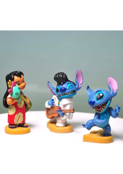 1 Adet Seçebilirsiniz Kör Kutu Disney Anime Karikatür Lilo ve Stitch Melek Kawaii Mini Pvc Şekil Q Verison Bebek Oyuncakları (Yurt Dışından)