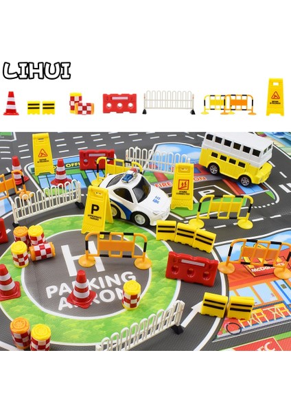 Çocuk Oyuncakları Araba Oyuncak Aksesuarları Barikat Yol Işareti Model Oyuncaklar Çocuklar Için Yaratıcı Trafik Güvenliği Eğitici Oyuncak Hediye Oyun Oyna (Yurt Dışından)