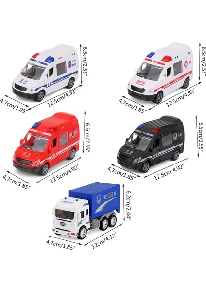 1 Adet Bebek Modeli Hastane Ambulans Hastane Kurtarma Metal Araba Modeli Ses ile Hafif Alaşım Döküm Atalet Oyuncak Arabalar (Yurt Dışından)
