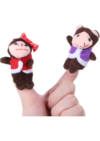 [daha Mutlu] 7 Adet Karikatür Hayvan Maymun Bebek Parmak Kuklaları Set Mini Peluş Bebek Erkek Kız Hikayesi Anlatan El Bezi Bebek Eğitici Oyuncaklar (Yurt Dışından) fırsatları