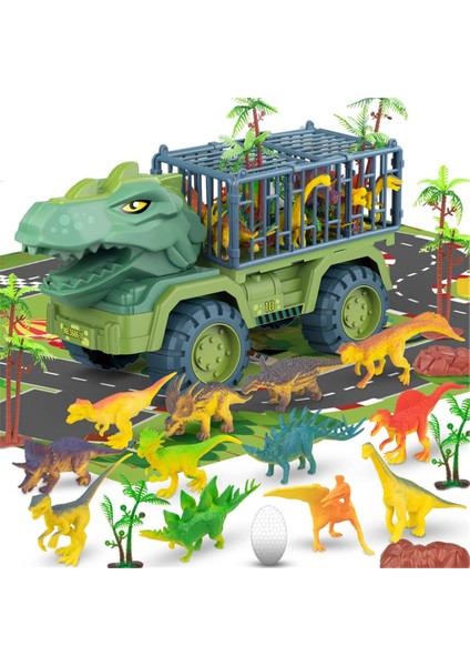 Çocuk Dinozor Oyuncak Araba Büyük Mühendislik Araç Modeli Eğitici Oyuncak Taşıma Aracı Dinozor Yumurta Ağacı ile Erkek Kız (Yurt Dışından)