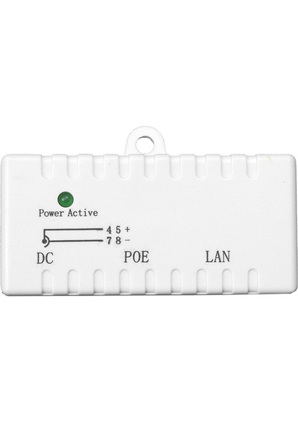 3x Poe Splitter Poe Enjektör RJ45 Dc 5.5mm x 2.1mm Giriş Pasif Poe Adaptör Konektörü Ip Ağ Kamerası Için (Beyaz) (Yurt Dışından) fiyatları
