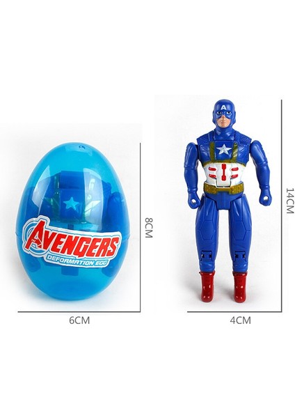 Marvel Demir Adam Oyuncak Avengers Thor Hulk Kaptan Amerika Deformasyon Yumurta Bebek Aksiyon Anime Şekilli Kalıp Çocuk Oyuncak Hediye Çocuklar Için (Yurt Dışından)