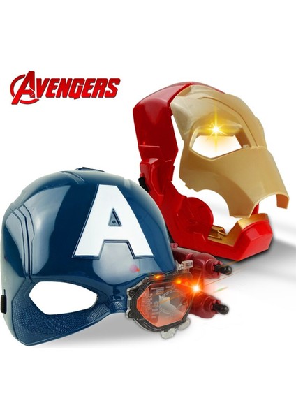 Marvel Avengers 4 Demir Adam Kaptan Amerika Işık Ses Tony Stark Kask Açık Çocuklar Için Hediye Cadılar Bayramı Cosplay (Yurt Dışından)