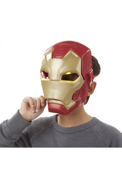 Marvel Avengers 4 Demir Adam Kaptan Amerika Işık Ses Tony Stark Kask Açık Çocuklar Için Hediye Cadılar Bayramı Cosplay (Yurt Dışından)