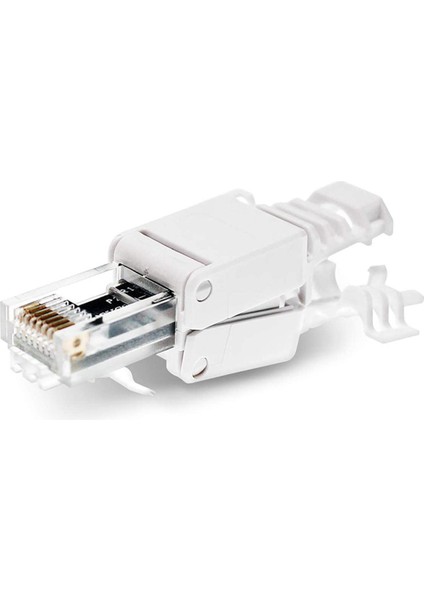 12 Ağ Fişi, Alet - CAT6A RJ45 Lan Utp Kablo Fişi Aletsiz (Yurt Dışından)