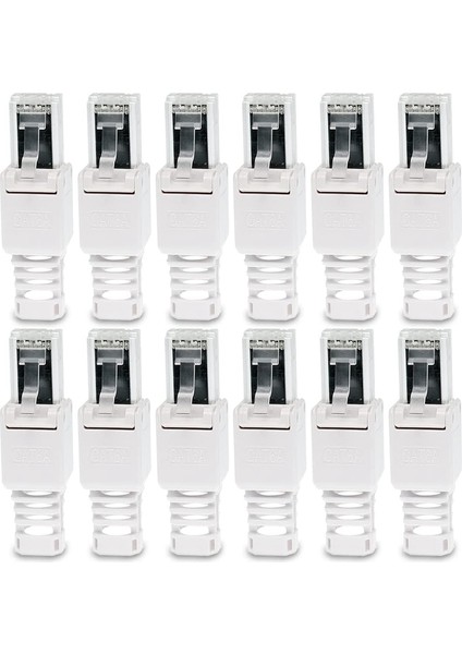 12 Ağ Fişi, Alet - CAT6A RJ45 Lan Utp Kablo Fişi Aletsiz (Yurt Dışından) fırsatları