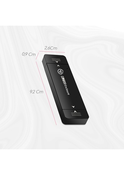 DK01 NVMe M.2 900/1000Mb/s 256GB USB-A/Type-C Kablosuz Taşınabilir Harici SSD