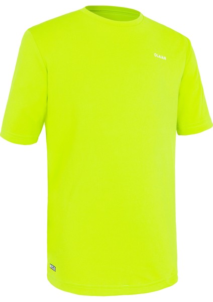 Olaian Çocuk Standart Kalıp Kısa Kollu UV Korumalı Tişört - Yeşil - WATER