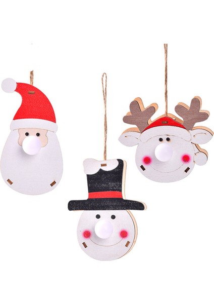Glow Scene Decor Elk-Decor Kardan Adam-Kolye Dekoru Için Asılı Işık (Yurt Dışından)