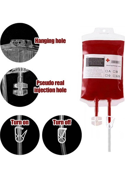 Içecekler Için Kan Torbaları, Cadılar Bayramı Partisi Için 15 Adet Iv Kan Torbası (Yurt Dışından)