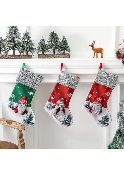 Noel Çorap Büyük Noel Hediye Çanta Şömine Dekorasyon Çorap C (Yurt Dışından) fırsatları