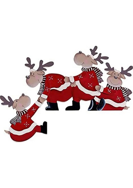 Noel Dekoru, Köklendirme Elk, Parti Için Kapı Çerçevesi Dekoru Noel Dekoru (Yurt Dışından)
