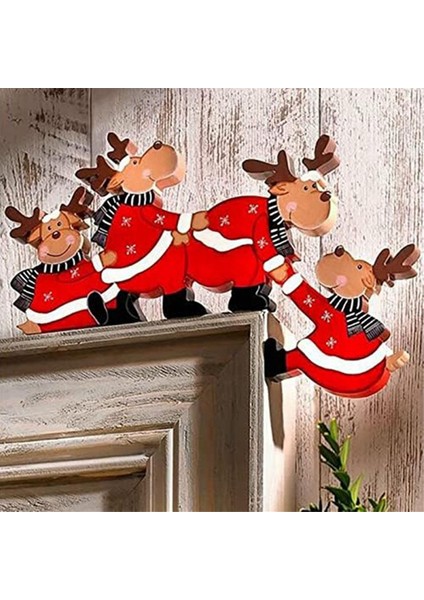 Noel Dekoru, Köklendirme Elk, Parti Için Kapı Çerçevesi Dekoru Noel Dekoru (Yurt Dışından)