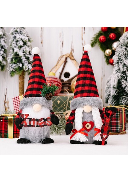 El Yapımı Noel Isveç Iskandinav Heykelcik Nordic Gnomes Peluş (Yurt Dışından)