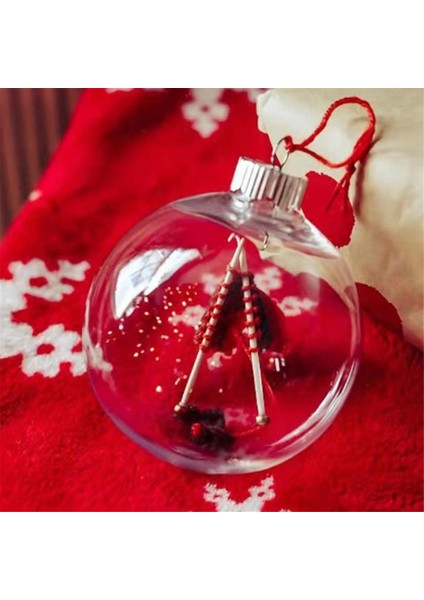 Örgü Noel Topu Süsü - Asma Halkalı - Kış Partisi A (Yurt Dışından)